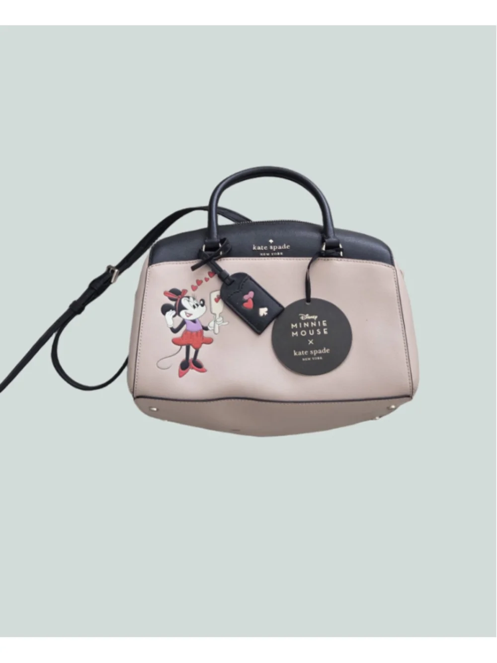 Kate Spade x Disney Minnie Mouse Satchel One Size Pale Pink & Black